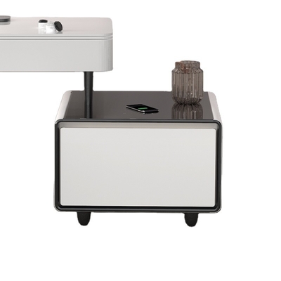 220240110V Mini Refrigerador Mesa com carregamento sem fio e Smart Coffee Table 65L