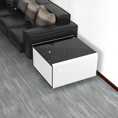 220240110V Mini Refrigerador Mesa com carregamento sem fio e Smart Coffee Table 65L