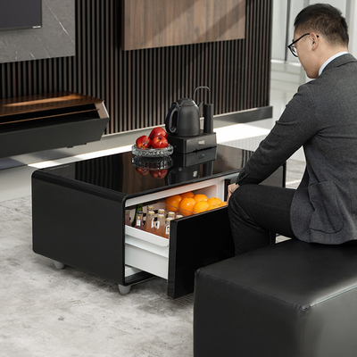Mesa de café inteligente Frigorífico alto-falante Frigorífico de mesa 2024 O melhor aparelho de casa para frigorífico