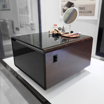Mobiliário de sala de estar Modernas Mini Mesa lateral com carregamento sem fio Caixa frigorífica