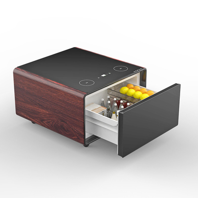 Mobiliário de sala de estar Smart Mini geladeira Mesa de café com carregamento USB e reprodutor de música