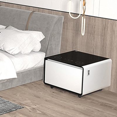 Mobiliário de sala de estar Smart Mini geladeira Mesa de café com carregamento USB e reprodutor de música