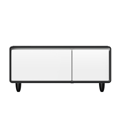 Mobiliário de apartamento pequeno Mesa de café com 2 caixas de geladeira e reprodutor de música USB
