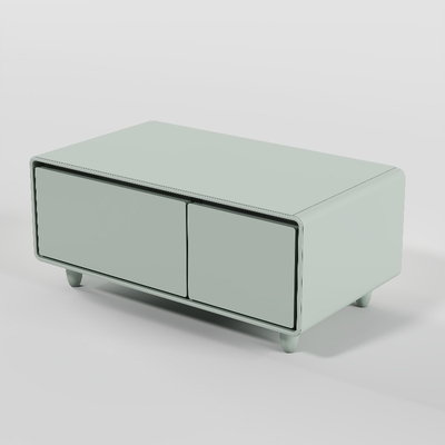 2024 Modern Wireless Charging Smart Coffee Table com Reprodutor de Música e Vidro Temperado