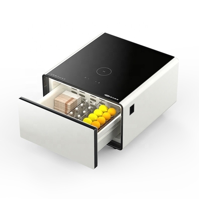 65L frigorífico mini frigorífico lateral para mesa de chá multifunção e mesa de café inteligente