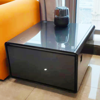 Carregamento sem fio Mesa de café em casa 65L Modelo com geladeira e alto-falante inteligente portátil