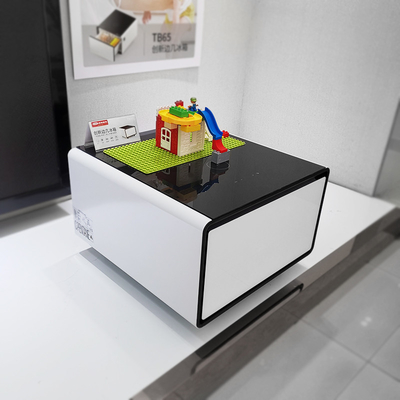 Casa Sala de estar Mesa de café multifuncional com carregamento sem fio e controlado por aplicativo