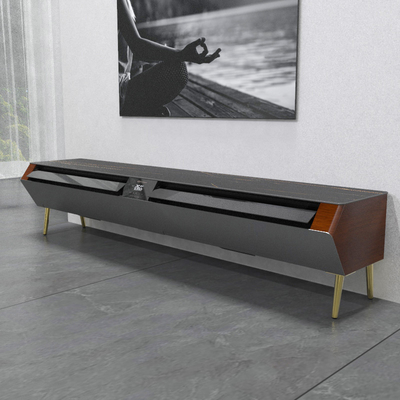 Cabine de mesa de TV de madeira moderna com multifunção Elétrico LED Touch Air Conditioner
