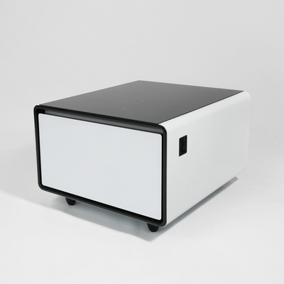 Mesa de café inteligente multifuncional com gaveta refrigerada de 65L e tamanho compacto