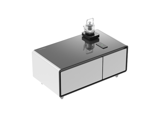 2024 Refrigerador inteligente de mesa de café com faixa de temperatura 3 8 C/6- 12 C NO dobrado