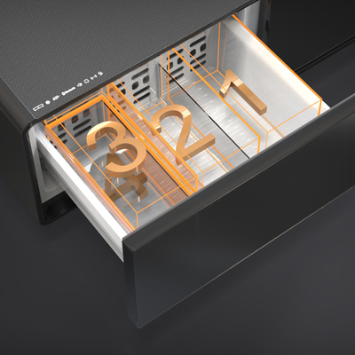 Mobiliário para casa multifuncional Carregamento sem fio Caixa frigorífica Mini Mesa lateral