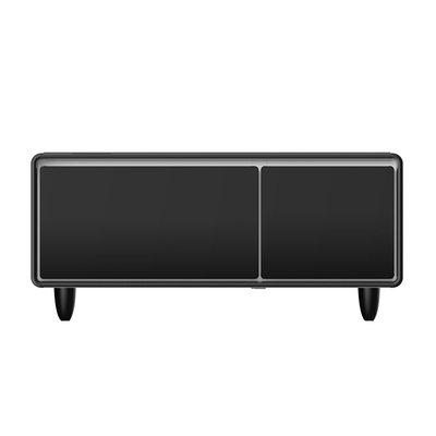 Tabela de café inteligente de 110-220V com 2 gavetas do frigorífico e portas USB Móveis inteligentes