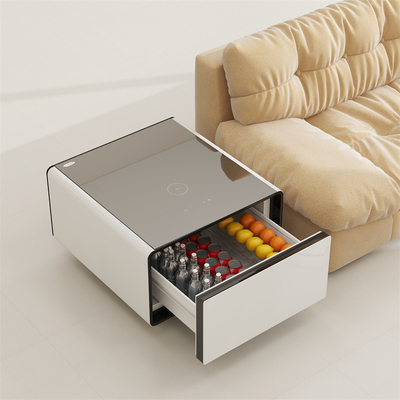 Aço inoxidável Smart Mini Bar Mesa de lado Frigorífico Automóvel de venda automática