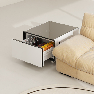 Aço inoxidável Smart Mini Bar Mesa de lado Frigorífico Automóvel de venda automática