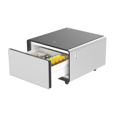 Modern Design 2024 Smart Coffee Table com armazenamento na geladeira e luz LED touchscreen