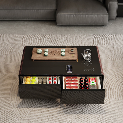 Mobiliário de sala de estar Mesa de chá moderna combinada com chaleira a ferver Mesas de café