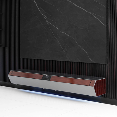 Mobiliário de sala de estar Armário de TV de madeira com suporte de TV elétrico e painel LED moderno