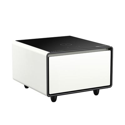 Mobiliário de quarto moderno Carregamento sem fio Mesa de café inteligente com geladeira de 65L