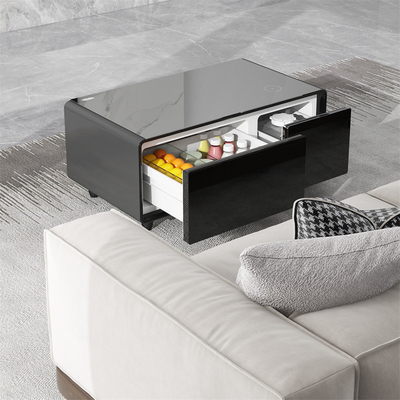 Carregamento sem fio e geladeira Modern Smart Coffee Table para móveis de sala de estar em casa