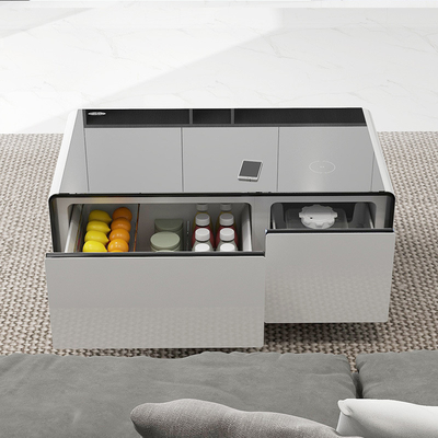 Refrigerador de mesa de café inteligente multifuncional para móveis domésticos gerais