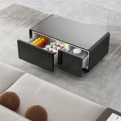 Mini-refrigerador Smart Coffee Table com Função de Wine Cooler e Music Player