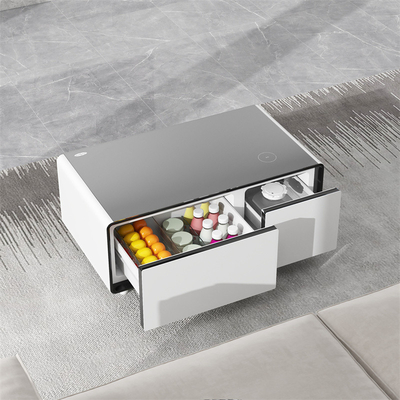 Mini-refrigerador Smart Coffee Table com Função de Wine Cooler e Music Player