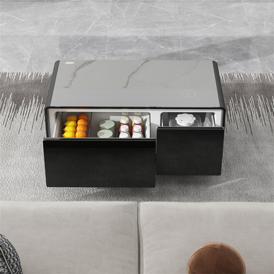 Mini-refrigerador Smart Coffee Table com Função de Wine Cooler e Music Player
