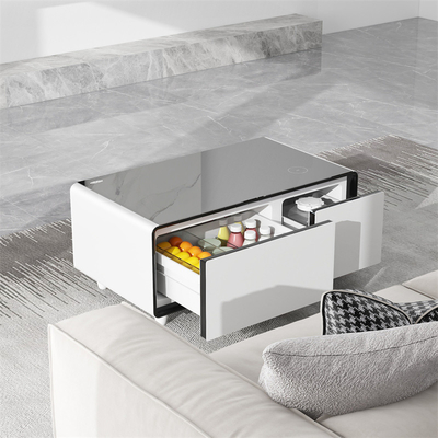 Mini-refrigerador Smart Coffee Table com Função de Wine Cooler e Music Player