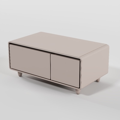 Mesa central de vidro temperado com capacidade de congelador de 28L e design multifuncional inteligente